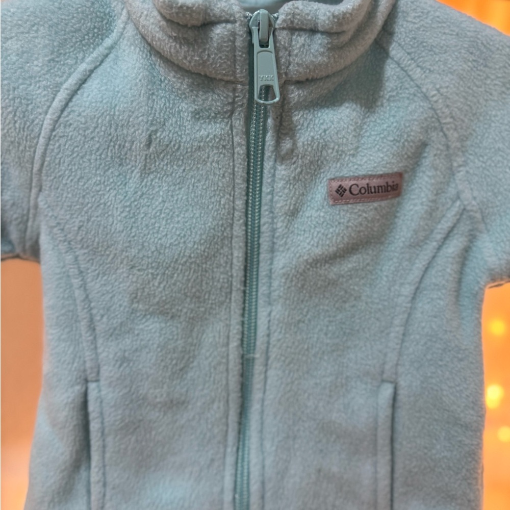 Columbia Soft Blue Fleece Jacket 6-12M